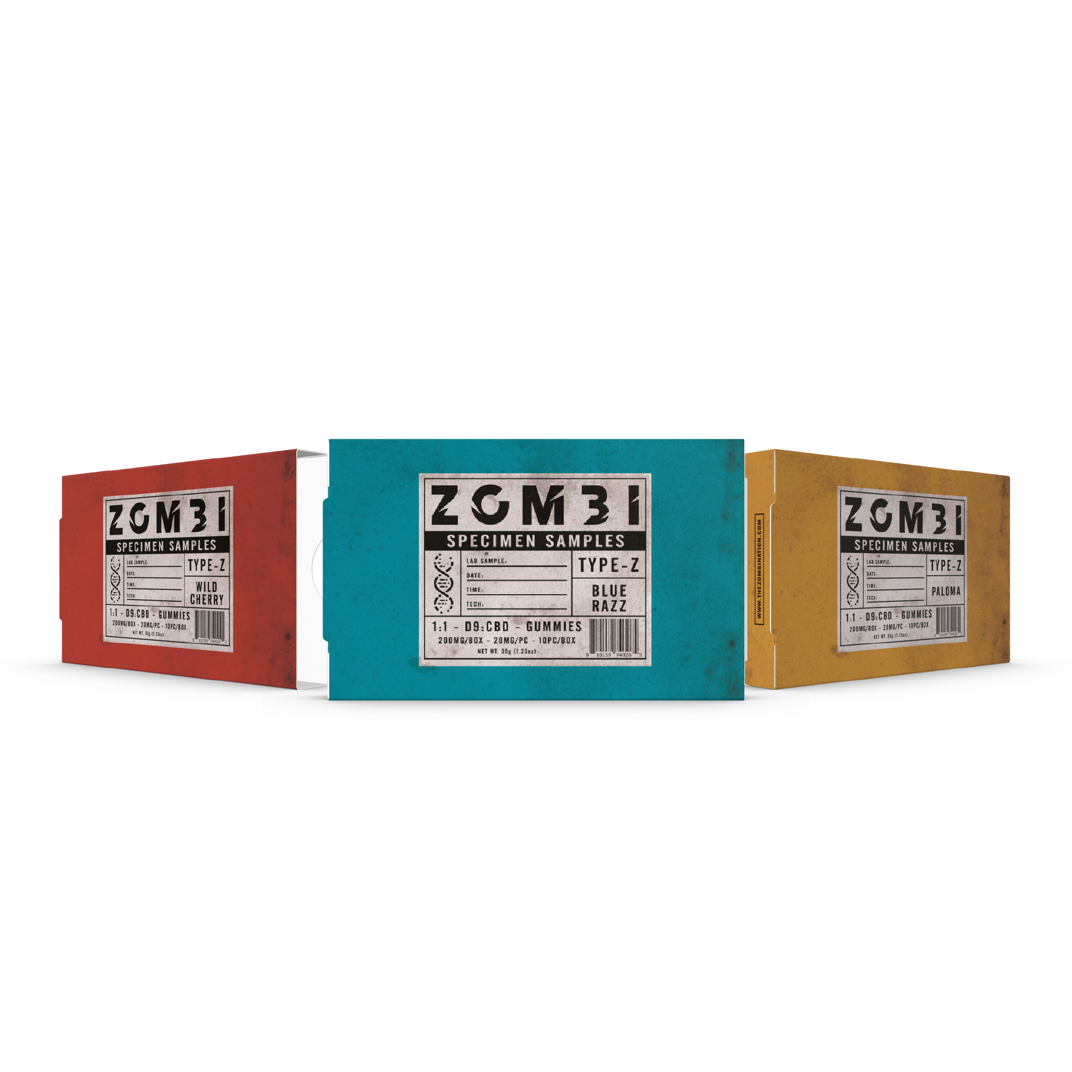 ZOMBI 1:1 - D9:CBD BLISTER PACK GUMMIES
