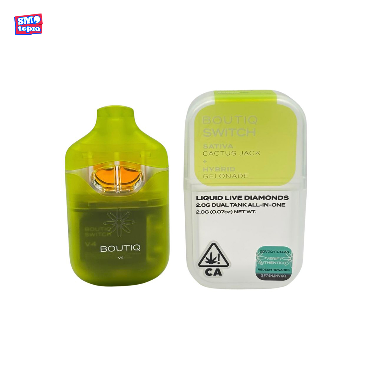 Boutiq Switch V4 2G Dual Flavor Disposable