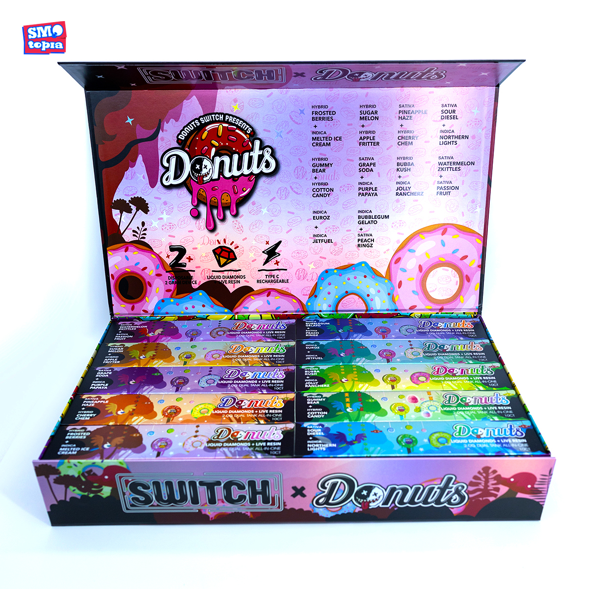 Donut Switch Presents 2G Dual Tank All-In-One Vape