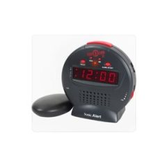 SONIC BOMB JR. ALARM CLOCK W / BEDSHAKER
