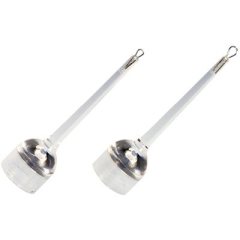STAINLESS STEEL WAX LOOPS FOR LED LENSER &amp; LED EAR LIGHT (1 SMALL, 1 LARGE)