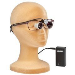 JEDMED VDC LOUPE SYSTEM WITH LED LIGHT AND TITANIUM FRAMES