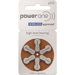 POWER ONE MF BATTERIES, SIZE 312 (10 CARDS OF 6 BATT)