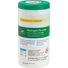 CLOROX HEALTHCARE HYDROGEN PEROXIDE DISINFECTANT WIPES - 6.75"X 9" (95 / CANISTER)