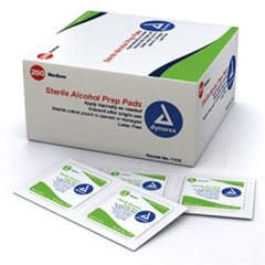 ALCOHOL PREP PADS, STERILE - STANDARD SIZE (200 / BOX)