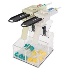 IMPRESSION GUN ORGANIZER - 2-GUN HOLDER WITH MIXING TIP STORAGE BINS