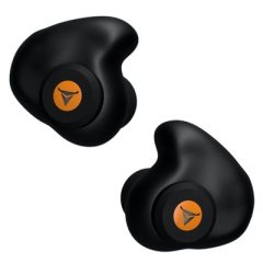 DECIBULLZ CUSTOM MOLDED PERCUSSIVE SHOOTING EARPLUGS - BLACK