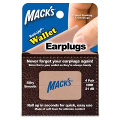 MACK'S ROLL-UPS WALLET EARPLUGS (4 PAIR / BOX)