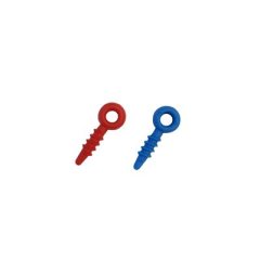 INSTA-MOLD SCREW-IN HANDY HANDLES - 1 BLUE, 1 RED (PAIR)