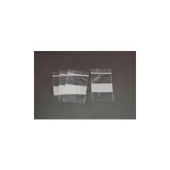 PLASTIC ZIPPER BAGS - 2X3 SIZE WITH WRITE-ON BLOCK (100 / PK)