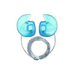 DOC'S PROPLUG NON-VENTED WITH LEASH - MEDIUM SMALL, BLUE (1 PAIR)