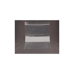 PLASTIC ZIPPER BAGS - 8X10 SIZE WITH WRITE-ON BLOCK (100 / PK)