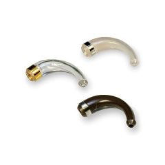EARHOOKS - SMALL ROUND 1 / 4 MOON, CLEAR (10 / PK)