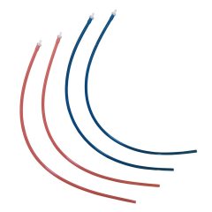 SOUND TUBES WITH CLEAR TUBE SOCKET FOR 3A / IP30 - 2 RED, 2 BLUE (4 / PACK)