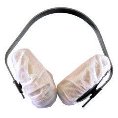 DISPOSABLE HEADPHONE COVERS - WHITE, EXTRA LARGE, 5.5" (100 / BAG)