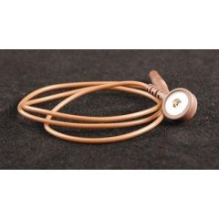 ELECTRODE LEAD FOR USE WITH DISPOSABLE SNAP ELECTRODES - BROWN, 24" (1 EACH)