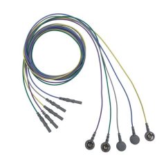 NATUS REUSABLE SNAP ELECTRODE LEADS - 39" LEAD, 1.5MM CONNECTOR (5 / PK)