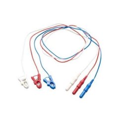 REUSABLE PINCH CLIP ELECTRODE LEADS - SET OF 3 (RBW)