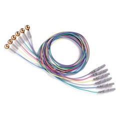 REUSABLE GOLD CUP ELECTRODE - 10MM, 39" WIRE (12 / PACK)