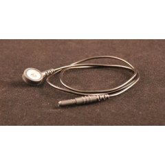 ELECTRODE LEAD FOR USE WITH DISPOSABLE SNAP ELECTRODES - BLACK, 24" (1 EACH)