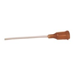 SUCTION NEEDLE (AMBER) POLYPROPYLENE - 1.5" LENGTH, 15 GAUGE