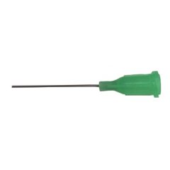 SUCTION NEEDLE (OLIVE) - 1" LENGTH, 14 GAUGE