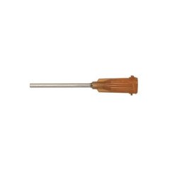 MARK V SUCTION NEEDLE (AMBER) - 1" LENGTH, 15 GAUGE