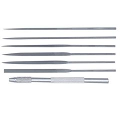 EXCEL NEEDLE FILE SET WITH ALUMINUM HANDLE (6 / SET)
