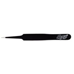 EXCEL 4.75" STRAIGHT POINT TWEEZER (BLACK)