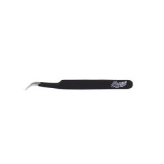EXCEL 4.5" SLANT POINTED TWEEZER (BLACK)