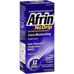 AFRIN NO DRIP EXTRA MOISTURIZING NASAL SPRAY (15ML BOTTLE)