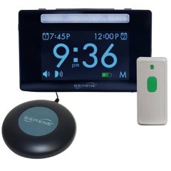 SEREONIC ALERT NOTIFICATION SYSTEM W / TABLETOP RECEIVER, DOORBELL SIGNALER &amp; BEDSHAKER