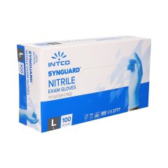 Intco Synguard Nitrile Gloves Large (100 Pack)
