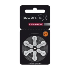 PowerOne EVOLUTION Batteries – Size 13 (6 Pack, 60 Box)