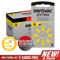 Rayovac Extra Batteries – Size 10 (64 Pack + 16 Free)