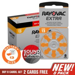 Rayovac Extra Batteries – Size 13 (64 Pack + 16 Free)
