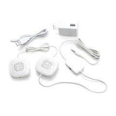 Amplified Stereo Pillow Speakers with Inline Volume Control