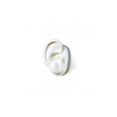 White Silicone Display Ear