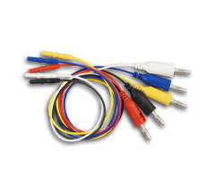 Universal electrode cable, 5 pcs (Blue, Red, White, Yellow, Black)