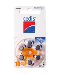 Premium Hearing Aid Battery, Size 13