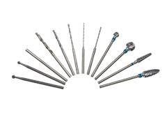 Drill Set for Hard Earmold Materials