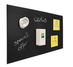 50x30 cm Magnetic Glass Board for Products Presentation