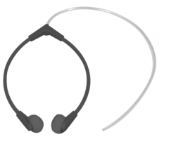 Black Stetoclip with Soft Foam Earplugs