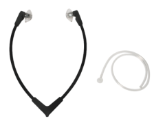 Black Stetoclip with Hard Plasic Earplugs