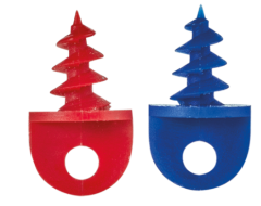 Handles (EZ-Grip) for silicone earmolds (5 x red, 5 x blue)
