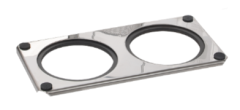 Stainless Steel Insert for 2 Glass Beakers for Ultrasonic Cleaning Device