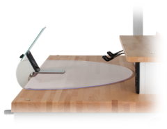 Transparant Semi-round Workbench Pad