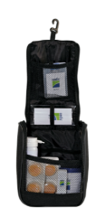 Black Travelbag for Hearing Aids Cleaning and Drying Set