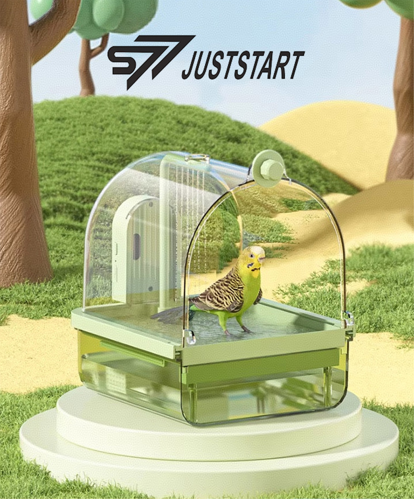 JUSTSTART Bird Bath with Automatic Water Circulation