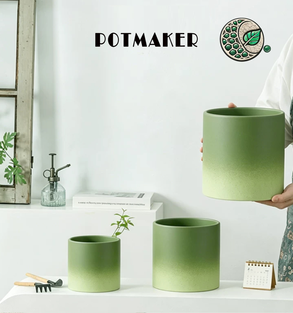 POTMAKER Ombre Gradient Ceramic Planters